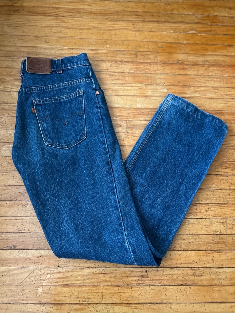 1980’s Orange tab Levi’s straight leg 612